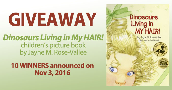 Dinosaurs Living in My Hair giveaway!