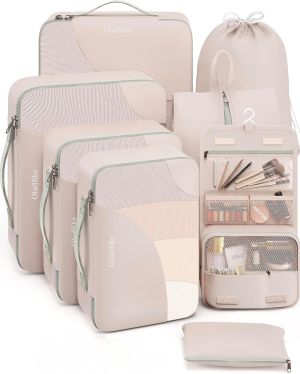 OlarHike 8 Set Packing Cubes_Cream